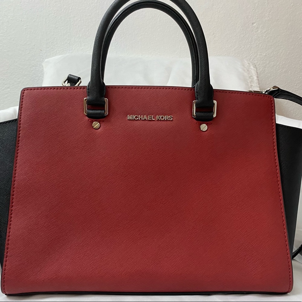 Michael Kors Selma Large Saffiano Leather Satchel